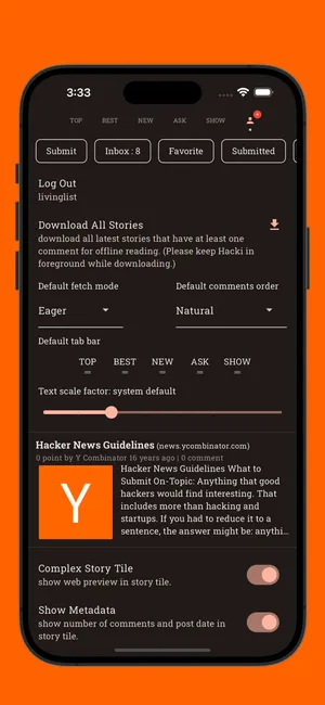 Hacki for Hacker News